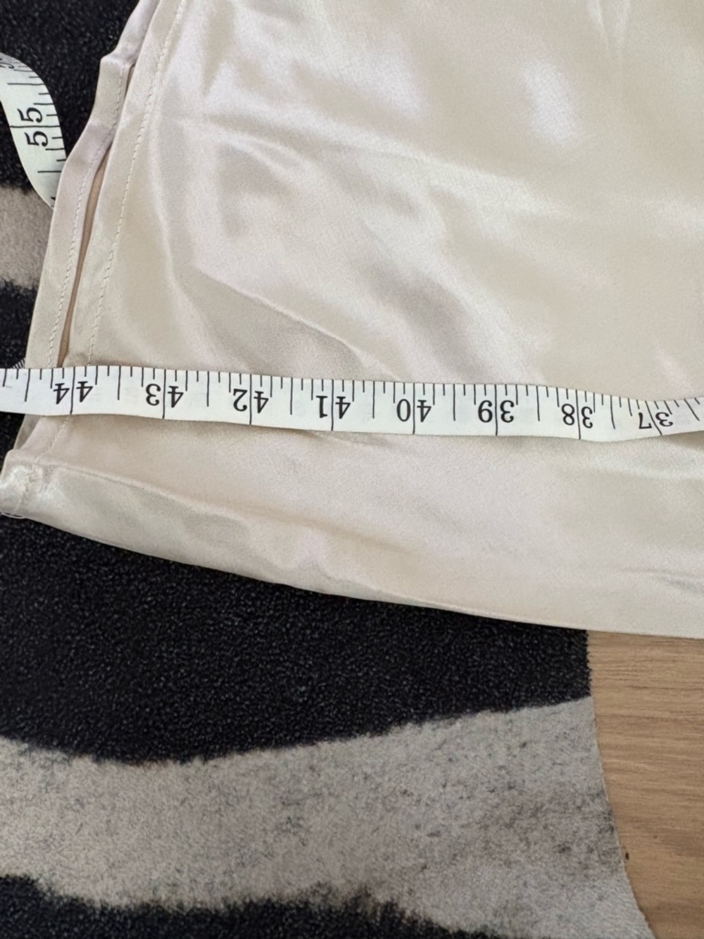 Rampage Satin Maxi Slip Dress in Champagne - Picture 8 of 8